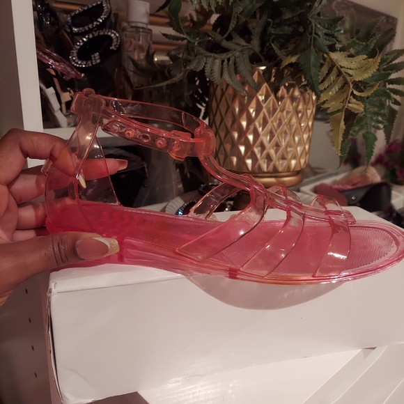 Pink jelly gladiator sandals - Picture 4 of 12